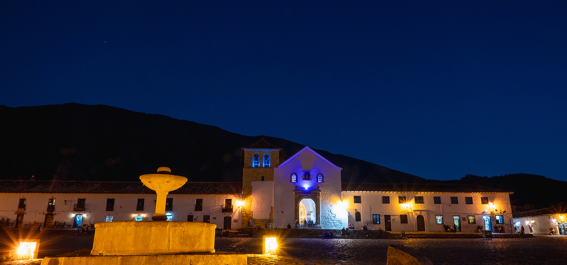 Villa de Leyva de noche